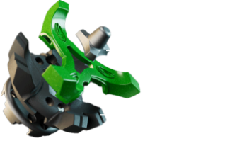 FLEXIBLE LEGS, MADE TO EXPAND & GRIP THE COURSE. CENTER STINGER, FOR ANCHORING SUPPORT & BALANCE. TRACTION SPIKES, FOR ULTIMATE STABILITY & CONTROL.