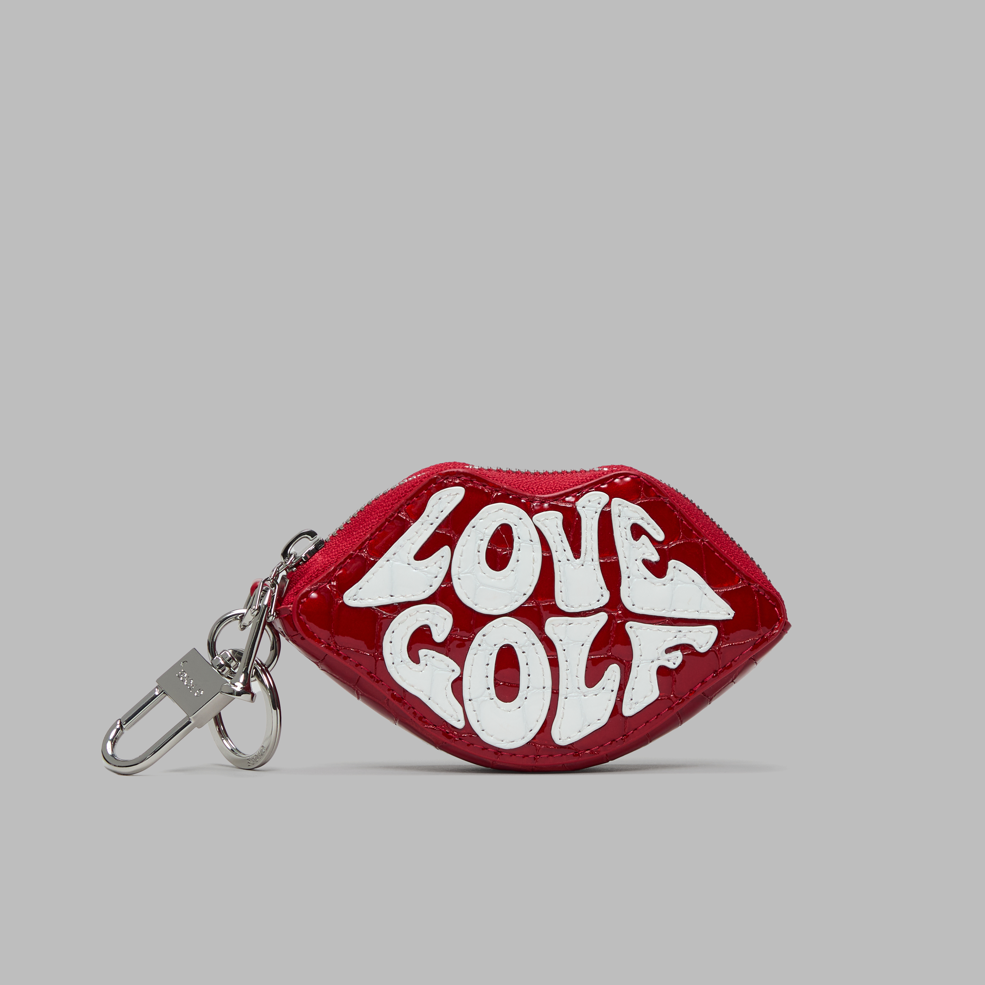 LOVE G CROC-EMBOSSED LEATHER COIN PURSE KEYCHAIN | WOMEN'S ACCESSORIES ...