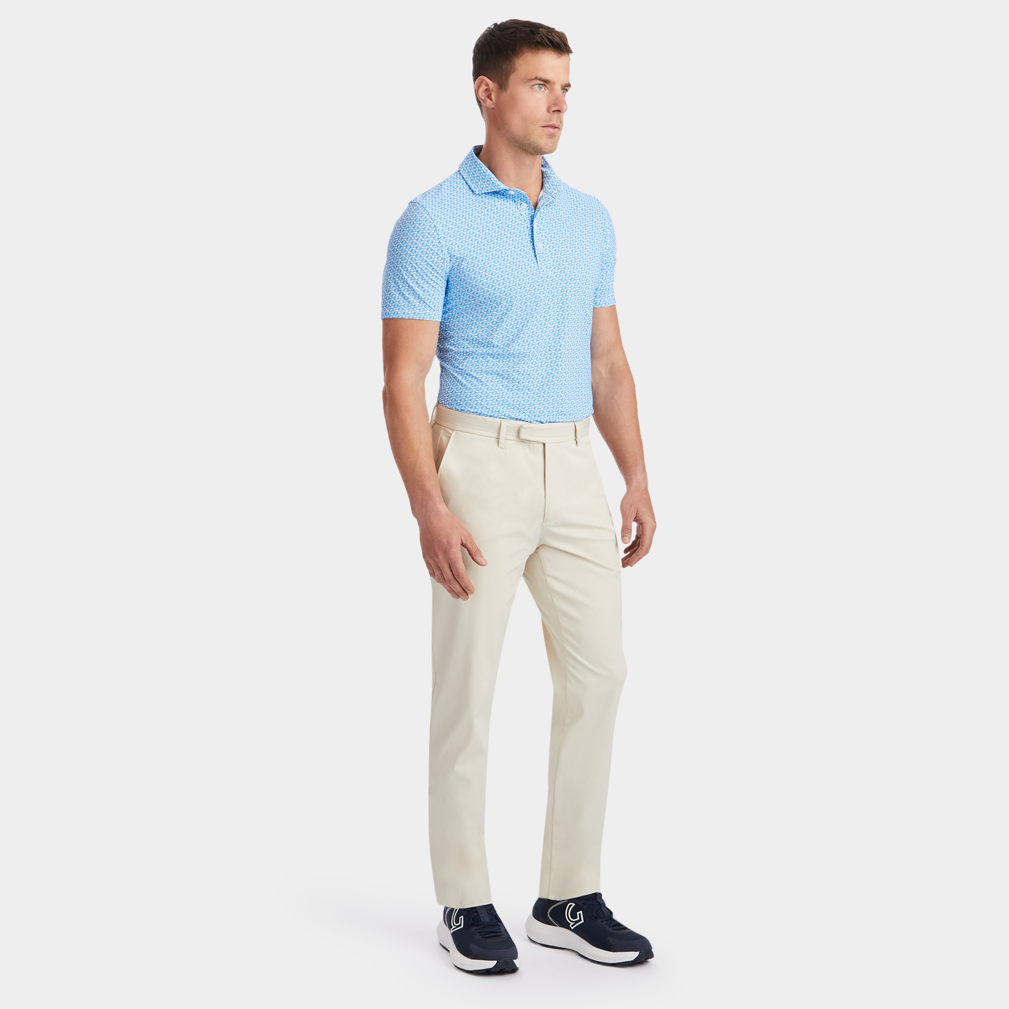 G LINK ICE NYLON MODERN SPREAD COLLAR POLO – G/FORE