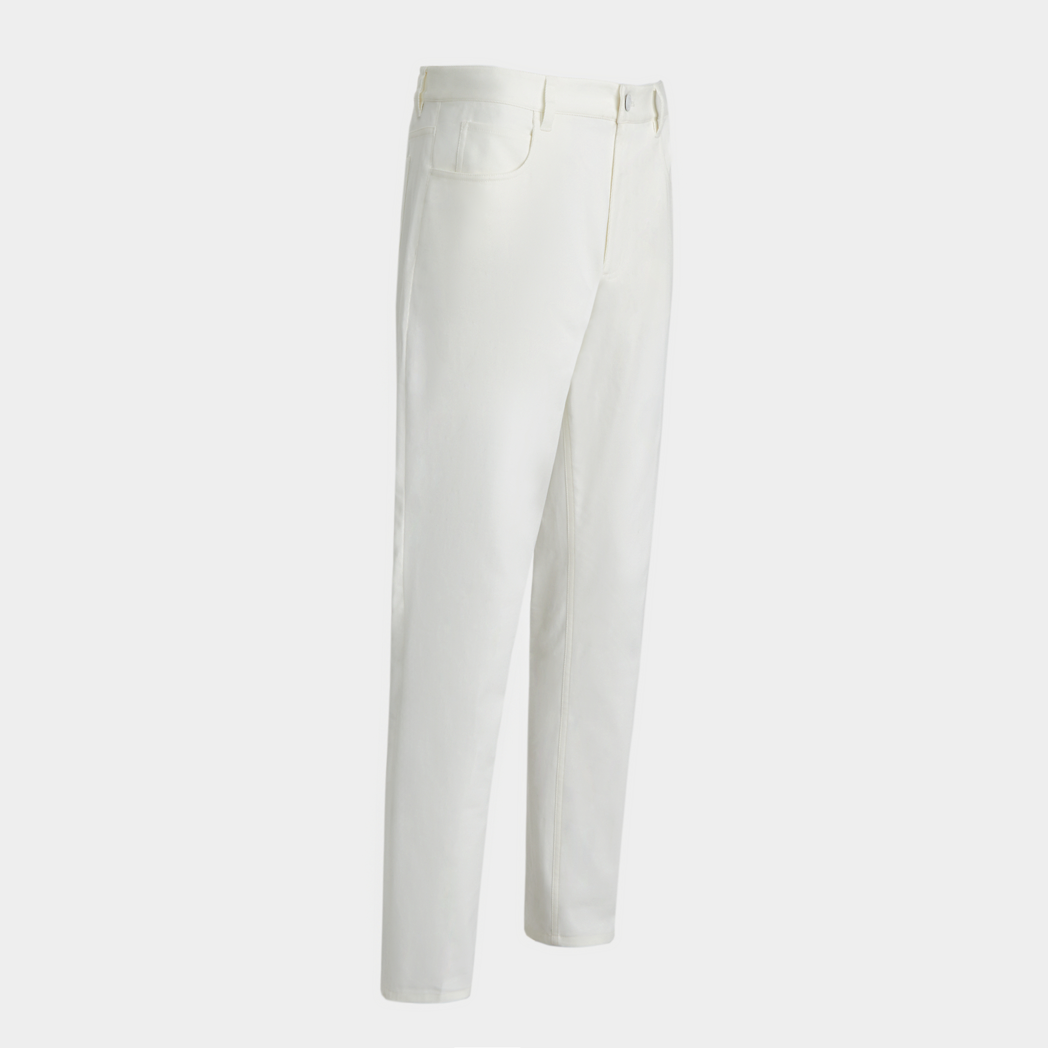 Stretchy Back Pocket Trousers White