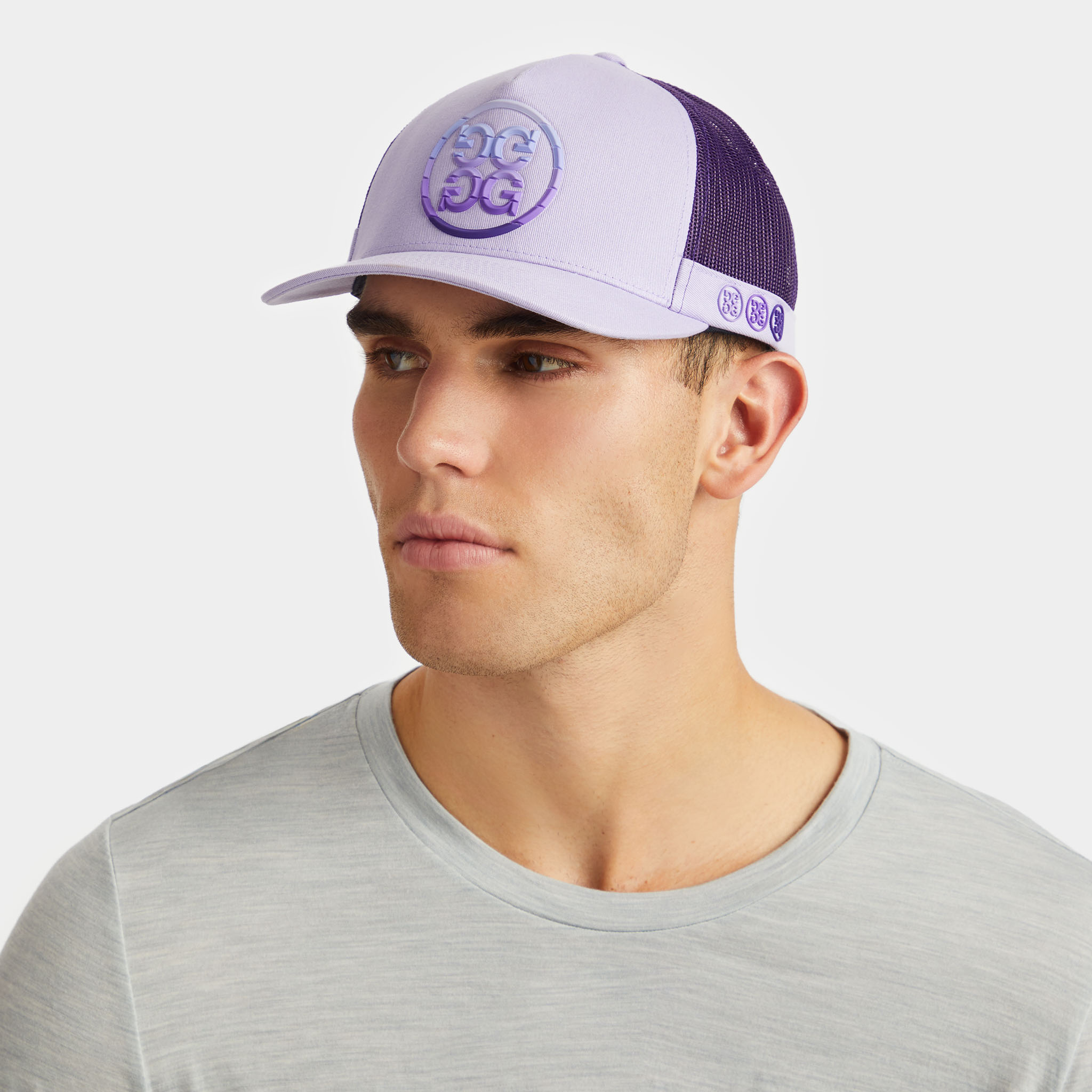 G/FORE Trucker Hat Cap Aura Purple Gradient Circle G\'s Snapback Vacation Golf New G/FORE GFORE GRADIENT CIRCLE G main image 2